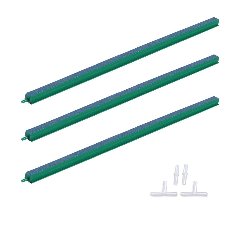 ALEGI Fish Tank Air Bubble 3-Piece Air Stone Bars for Aquarium,Air Stone Bar Hydroponics with Connectors,16 inch - Image 1